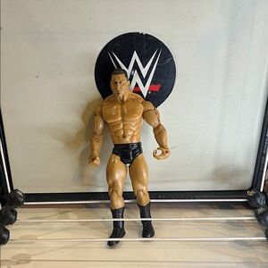 WWE Action Figure with Black and Tan Colors